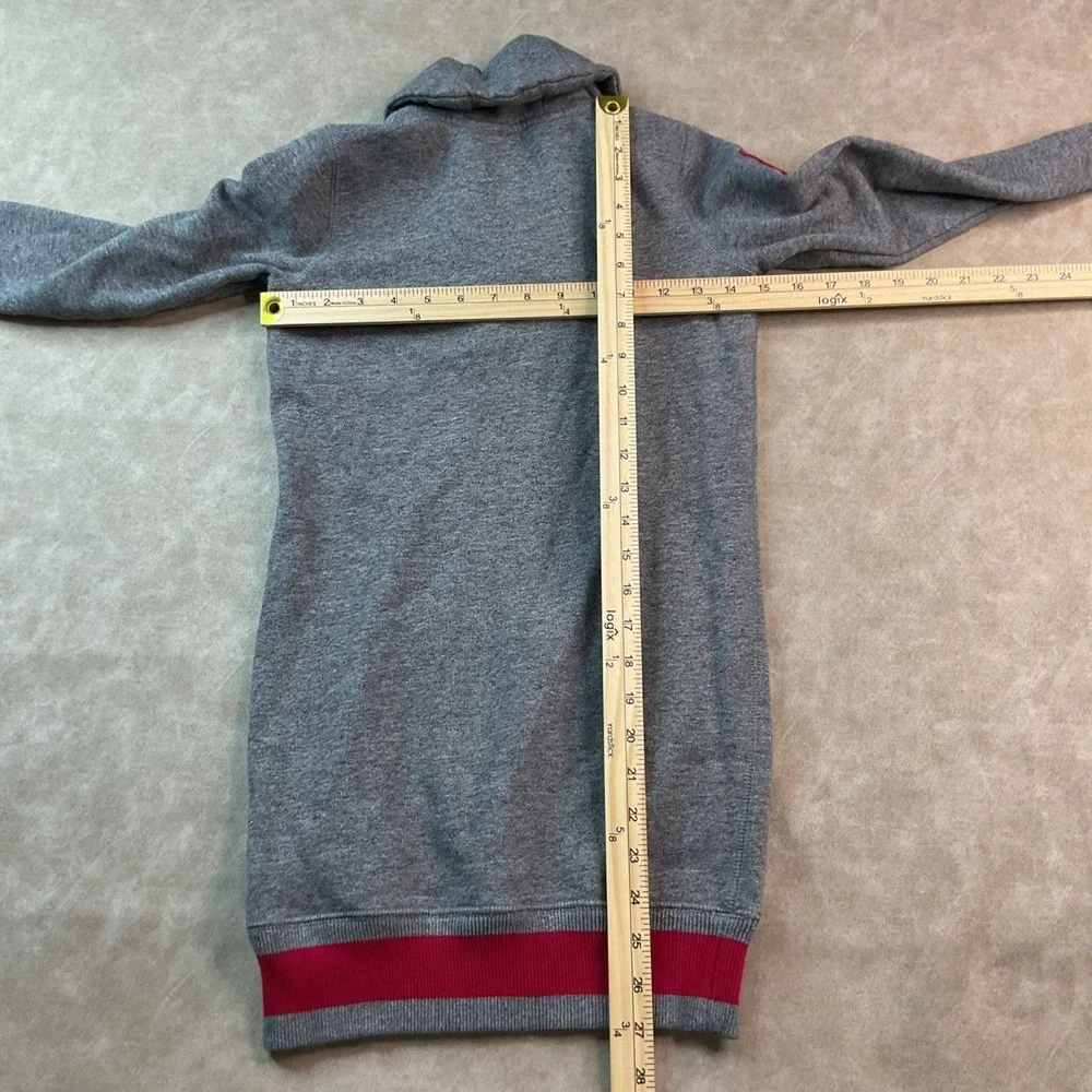 VTG Ralph Lauren Sweater Dress Shawl Collar 90s Toggle Patch Logo Girls M‎ 8/10